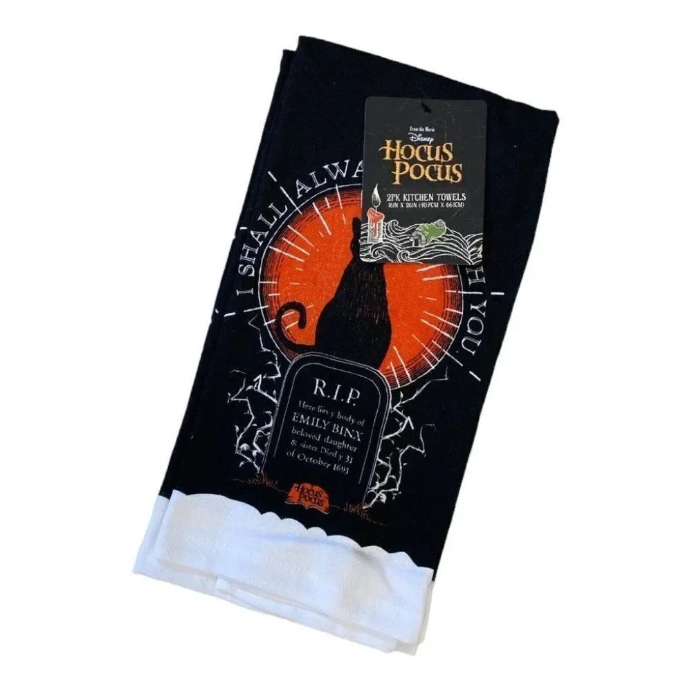 Disney Halloween Kitchen Towels Set Of 2 Hocus Pocus Emily Binx‎